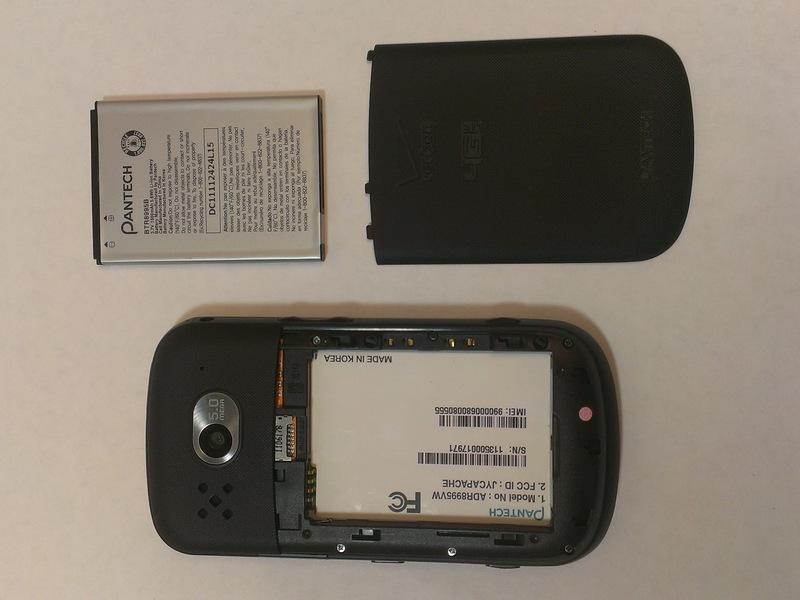 Then, apply pressure to the battery, pushing up and away from the phone. It will come out easily.