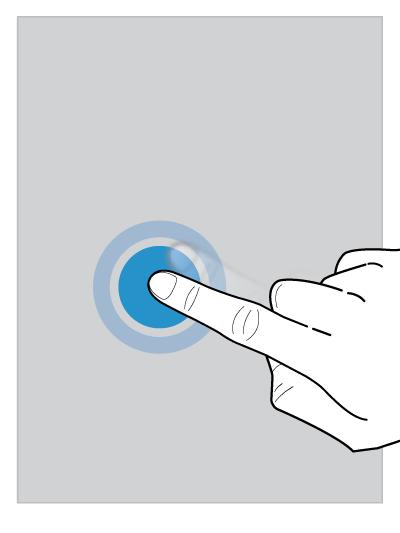 Setup and basics Touch screen gestures Take a moment to learn the common gestures that you can use on the touch