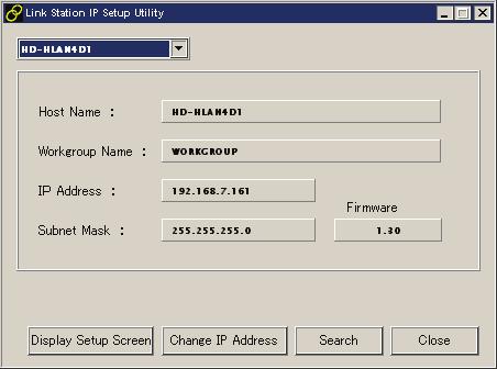Link Navigator Setup The IP Configuration Utility allows you to easily configure LinkStation s network settings. The Search button will re-scan the network for any and all LinkStations available.