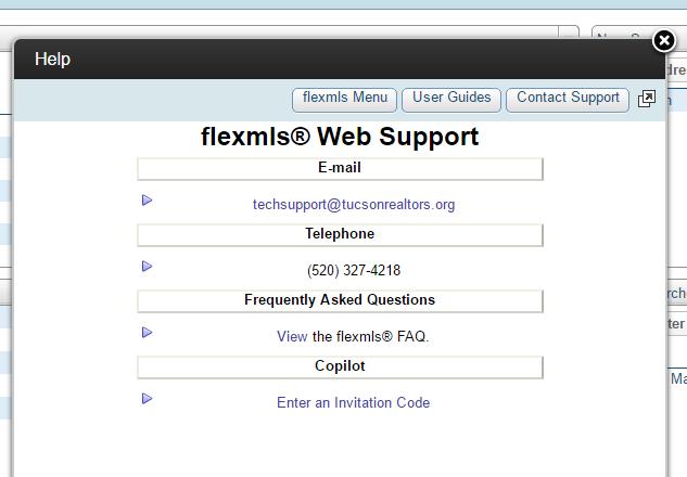 At Your Fingertips Resources Click on the Help button at the top left of Flexmls.