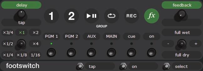 (Group B4) Cueing & Looping To access this group, press the GROUP button on the mixer, then press B4. This group gives you access to all the cue points and looping functions.