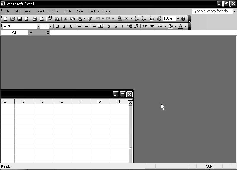 6 Microsoft Excel 2003 - Beginning and Beyond When a document window is minimized, it is reduced to a miniature Title bar and placed at the bottom of the application window. You are going to do this.