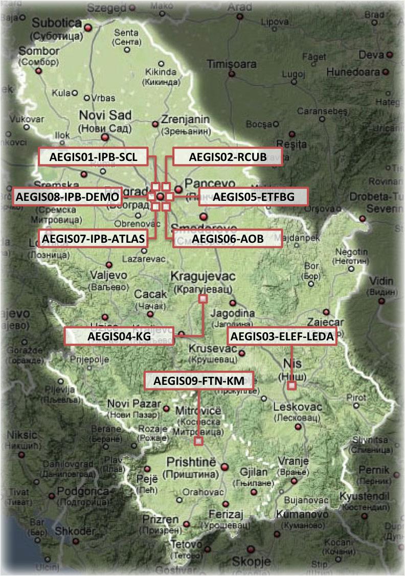 AEGIS AEGIS einfrastructure 9 sites