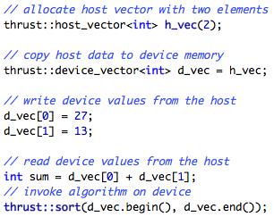ProducNvity Containers host_vector device_vector Memory management