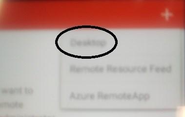 12) When clicked, click on the word Desktop. Sorry, another blurry image, but circled again.
