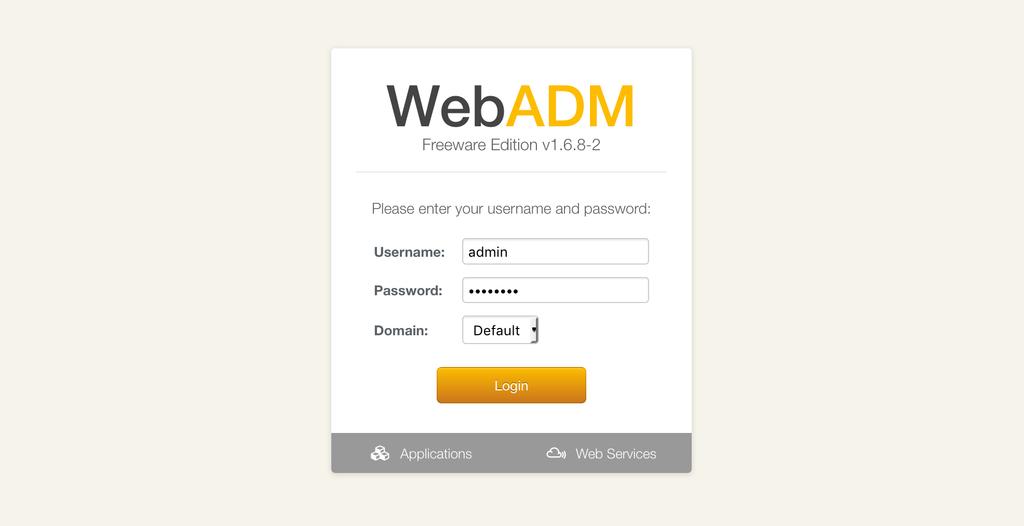 Authentication LDAP Test Double Authentication with a User 1. User Activation Once WebADM is installed and configured, we can connect to it with a web browser.