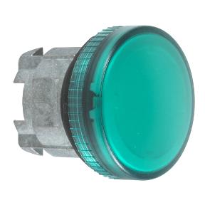 Characteristics green pilot light head Ø22 with plain lens for BA9s bulb Main Range of product Product or component type Product compatibility Device short name Bezel material Mounting diameter Sale