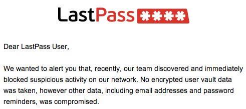 Cloud Failures L LastPass Cloud-based personal password database 2011 outage due to overwhelming traffic after company warned users of suspicious network