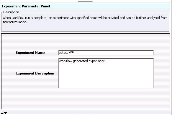 4 SureSelect Quality Analyzer Reference Experiment Parameter Panel Experiment Parameter Panel Figure 24 Experiment Parameter Panel Purpose: This parameter panel lets you customize the name of the