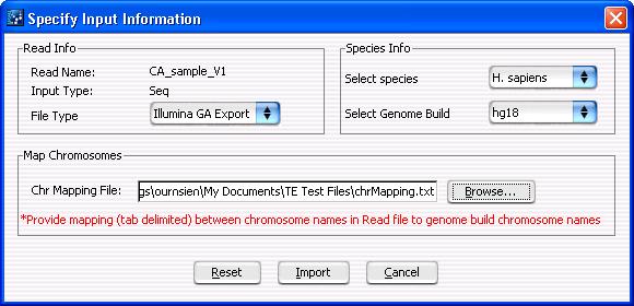 4 SureSelect Quality Analyzer Reference Specify Input Information Specify Input Information Figure 47 Specify Input Information dialog box Purpose: Lets you define the attributes of a sequence read