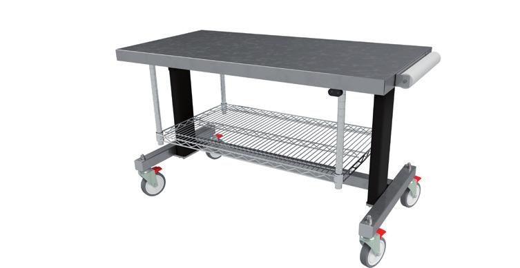 10 Catalogue 2018/19 Workstations & Tables TRANSFER TABLES SmartLift Transfer Table - 1200 X 600mm (06.LS1011) 600mmW x 1200mmL Stainless Steel Electric Height Adjustable Mobile Transfer Table.