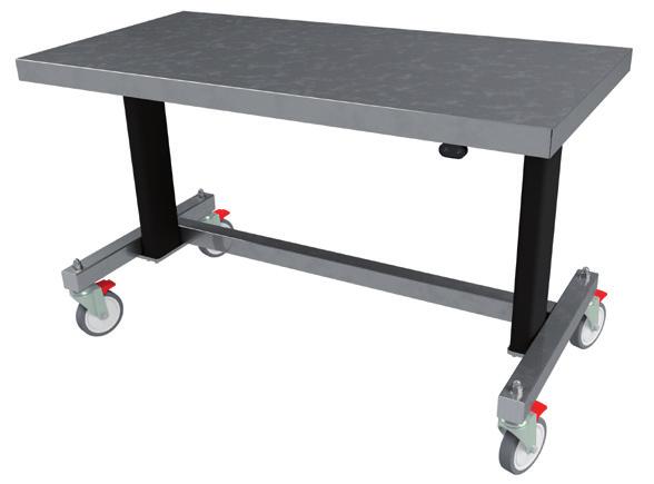 LS1011-900) 600mmW x 900mmL Stainless Steel Electric Height Adjustable Mobile Transfer Table.   Undershelf Kit and Roller (see below) only accesories available for transfer tables.