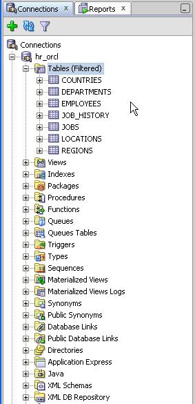 SQL Developer Features Creating database connections Creating and browsing objects