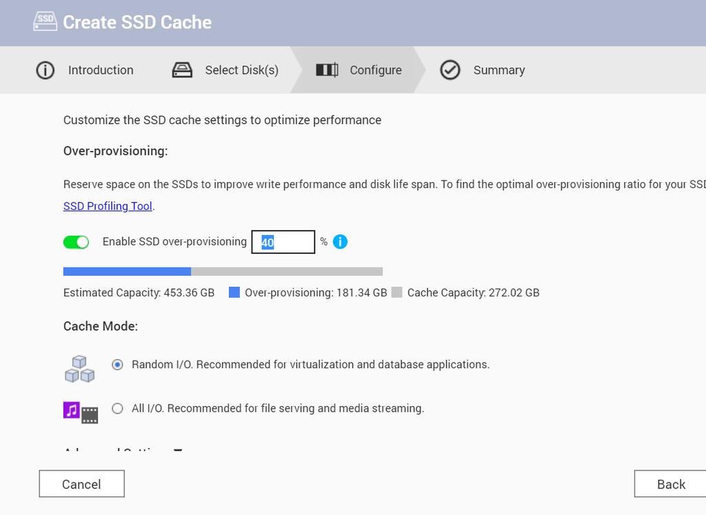 Use SSD OP on M.2 SSD In QNAP Lab,2 x M.