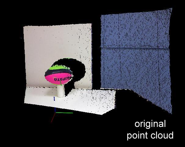Object recognition and grasping using bimanual robot 35 Figure 3.24. Segmented scene with single object with different colours.