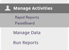 you run a report using Rapid Reports while managing another user s data, the report will contain that user s data.
