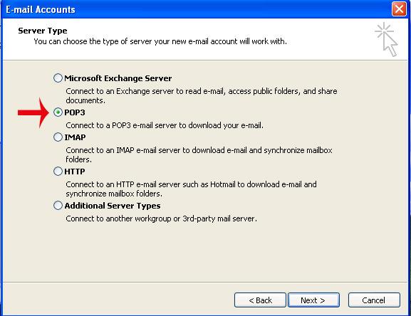 Setting up Outlook 2003 with a POP3 Account 1.
