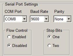 Read the current settings of the adapter (see above).