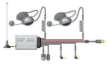 With integrated Two-way radio! MIP-200 Our top of the range intercom system is equipped with an integrated PMR/FRS 2 radio.