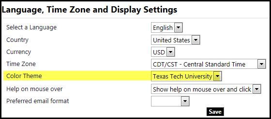 Select the link User Profile and Preferences The subcategories found in this section include: User s Name, Phone Number, Email, etc.
