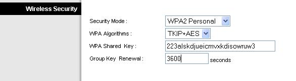 3. Turn on WPA2 1. On AP Security Mode set as WPA2 Personal 2.