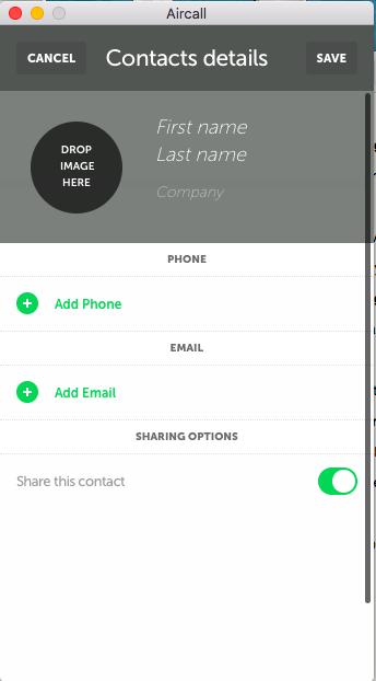 Manage your Contacts You can easily access your contacts by clicking on the picture icon at the bottom of the App.