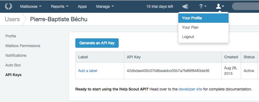 Help Scout This integration will enable you to create conversations in Help Scout for every call made or taken via Aircall. To configure the integration, first go on Help Scout: 1.