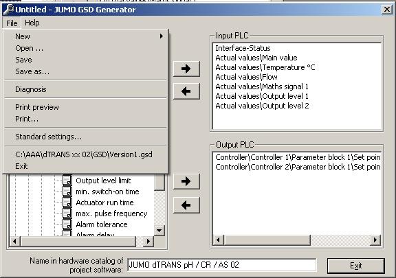 3 Configuration of a PROFIBUS-DP system When using SIEMENS Simatic S7 for project design, the file names in the GSD file must not be longer than 8 characters.