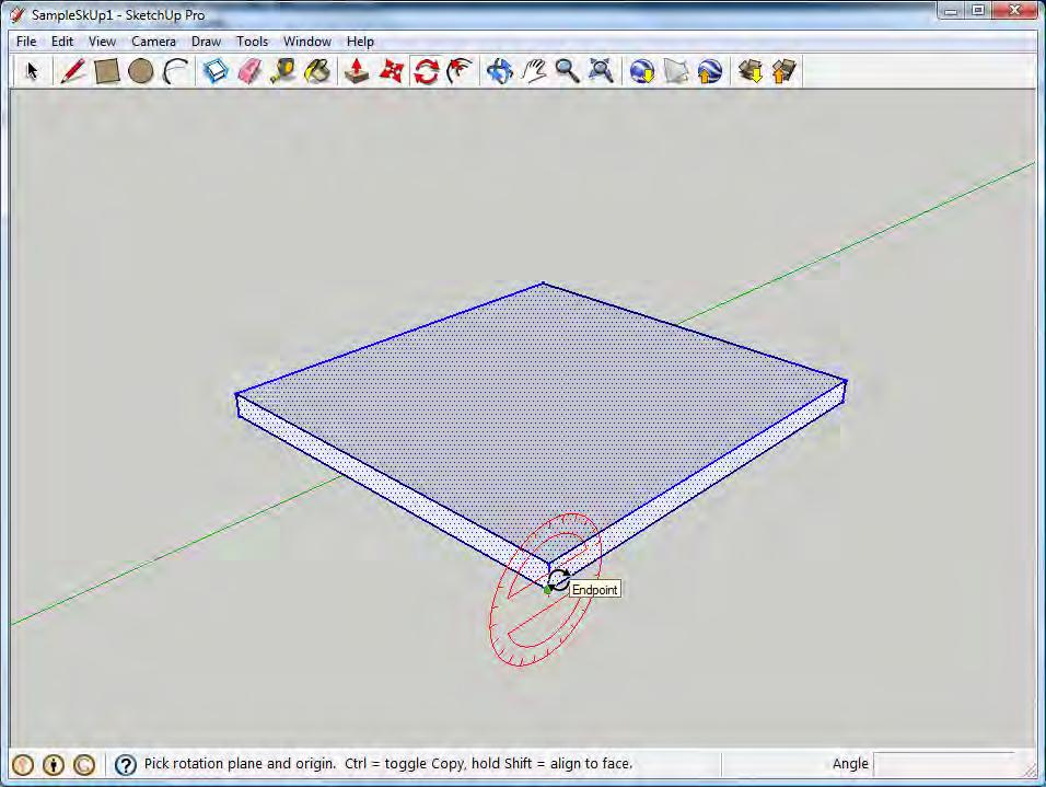 Use the Rotate tool to manipulate an object. Look for cues that pertain to the axes to allow for proper rotation.