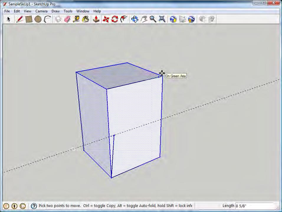 Using the Select tool, draw a box around the entire