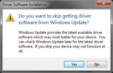 A confirmation dialog box appears. Click Yes. Figure 1.