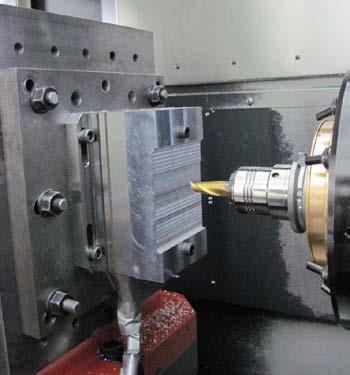 3 Experiment Description 3.1 Cutting Force Measurement Cutting tests were performed on a LeBlond Makino A55 Plus horizontal milling machine with a maximum spindle speed of 20000 rpm.