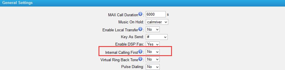 12. Added Direct Caller ID Dialing feature for internal calls.