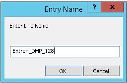 4) Enter a name for the line and click