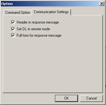 Chapter 1 Connection Select Communication Settings after click Comm > Option menu or icon, the instrument communication settings dialog will then open as shown in fig.1.5.