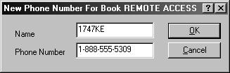8-20 Application Examples 5. Tab to the Phone Number field and enter the phone number of the remote network modem. 6. Click OK. 7. To adjust the modem port parameters, click the following icon. 8.
