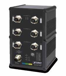 industrial case, 6-port 10/100/1000T and static Layer 3 routing, providing a high level of immunity against electromagnetic interference and heavy electrical surges which are usually found on plant