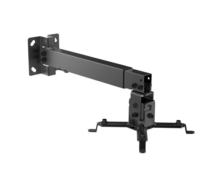Sturdy and lightweight aluminum construction Integrated cable management system Height adjustment: 130/220mm PROJECTOR CEILING MOUNT BRACKET Product No - 650702 The equip Universal Projector