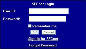 Accessing SECnet To access SECnet: 1. Go to: http://secnet.cch.com There is no Log-In requirement until you choose to look up information. 2.