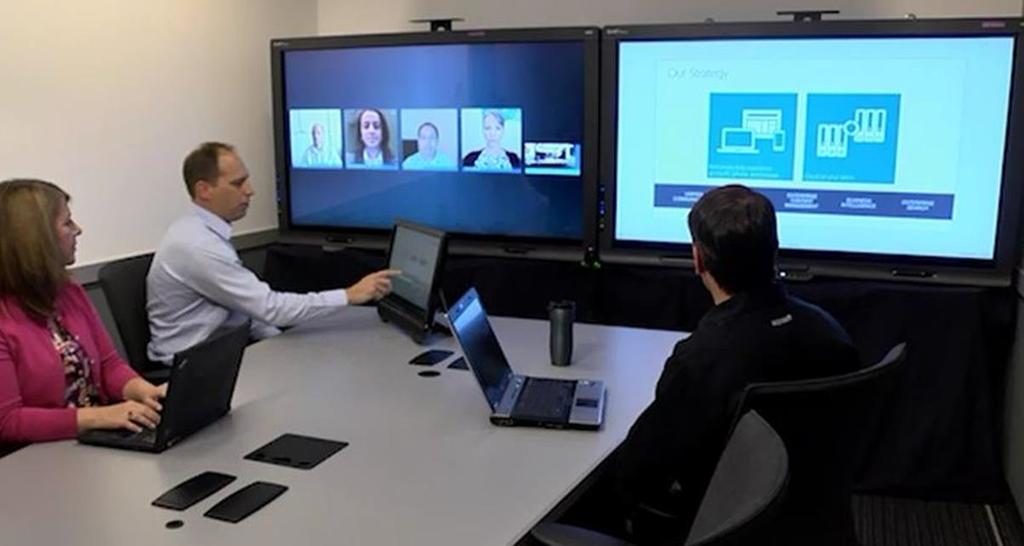 conference room setting Developed by Microsoft as a Lync endpoint, delivered by Partners as a
