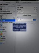 Before Enrolling Your ipad Turn On icloud icloud is a free service from Apple that will back- up your ipad data. You want to ensure this is turned on. 1. From the Springboard, touch - > icloud 2.