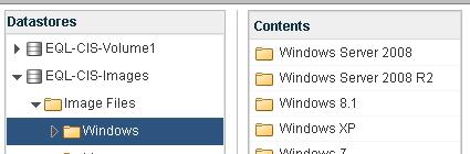 17) Select Windows from the Datastores box.