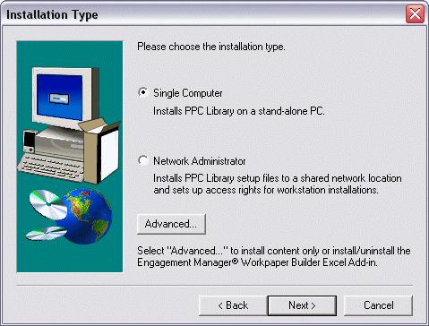 The Welcome to PPC Library Setup dialog will appear. You can click Requirements to connect to www.ppcnet.
