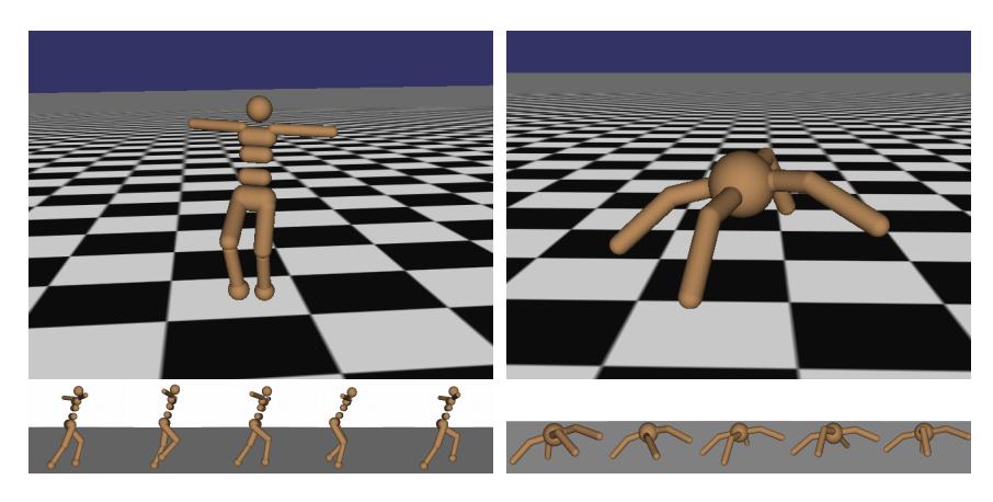 Robot Locomotion Objective: Make the robot move forward State: Angle and position of the