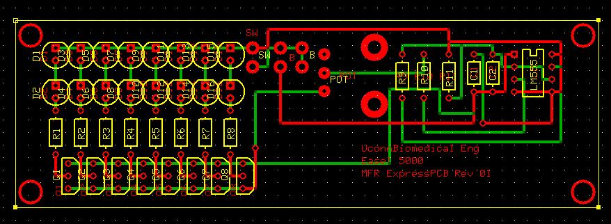 Work Completed Express PCB This week, the PCB was finalized. Using Express PCB, it was realized that the original PCB design had to be modified.