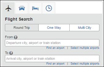 Obtain Airfare Quote Before booking a flight, you must complete a request. The steps below walk through using the Trip Search tool on the Concur homepage.
