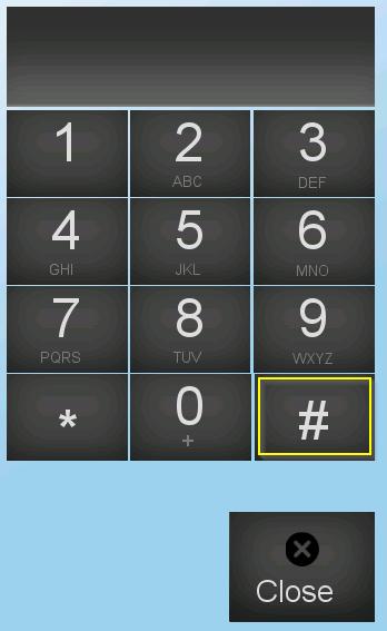 To enter the Meeting ID, tap the Keypad icon (shown in yellow below);