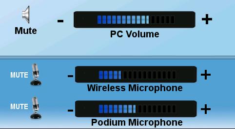 To Adjust the Microphone or Speaker Volume: To adjust the microphone or speaker volume, press + or - on the volume