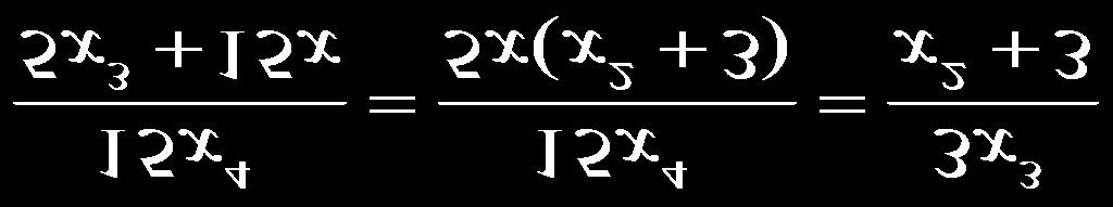 Example: The same applies when working with rational expressions, though you may