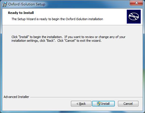 3. Oxford isolution Setup Wizard 介面出現後, 請按 Next 鍵 When the Oxford isolution Setup Wizard window appears, click Next. 4.
